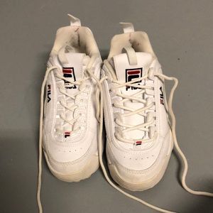White Fila size 4